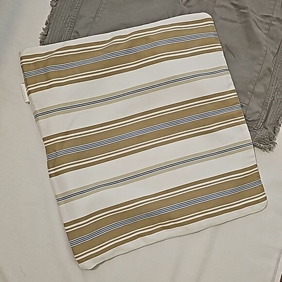 - 2 Pottery barn striped/gray pillow cases - Picture 2 of 12